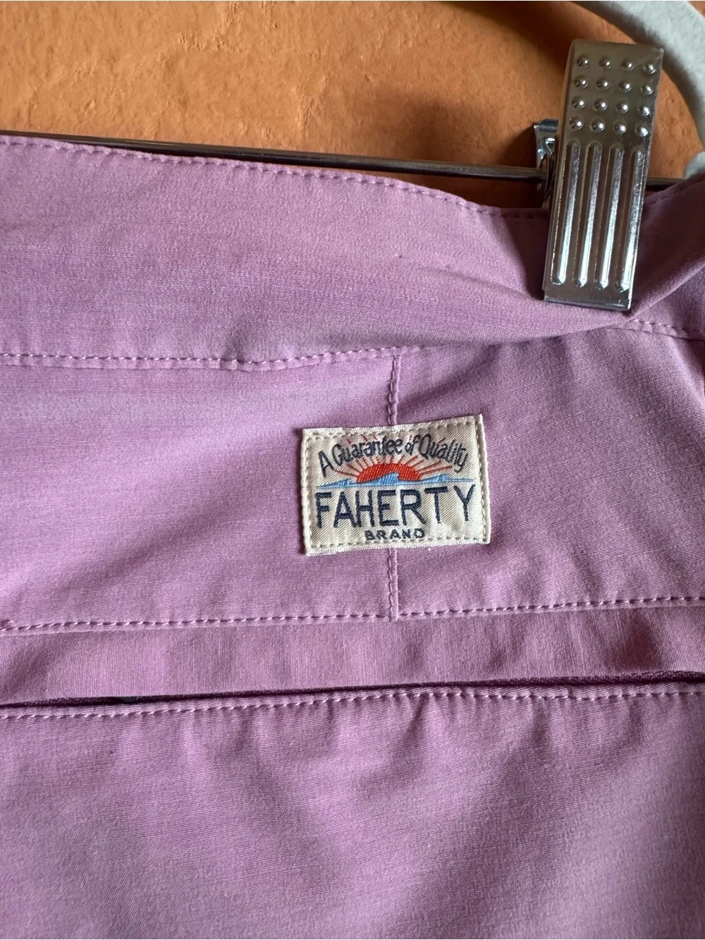 Faherty All Day Hybrid Performance Shorts Summer Violet Purple Size 36